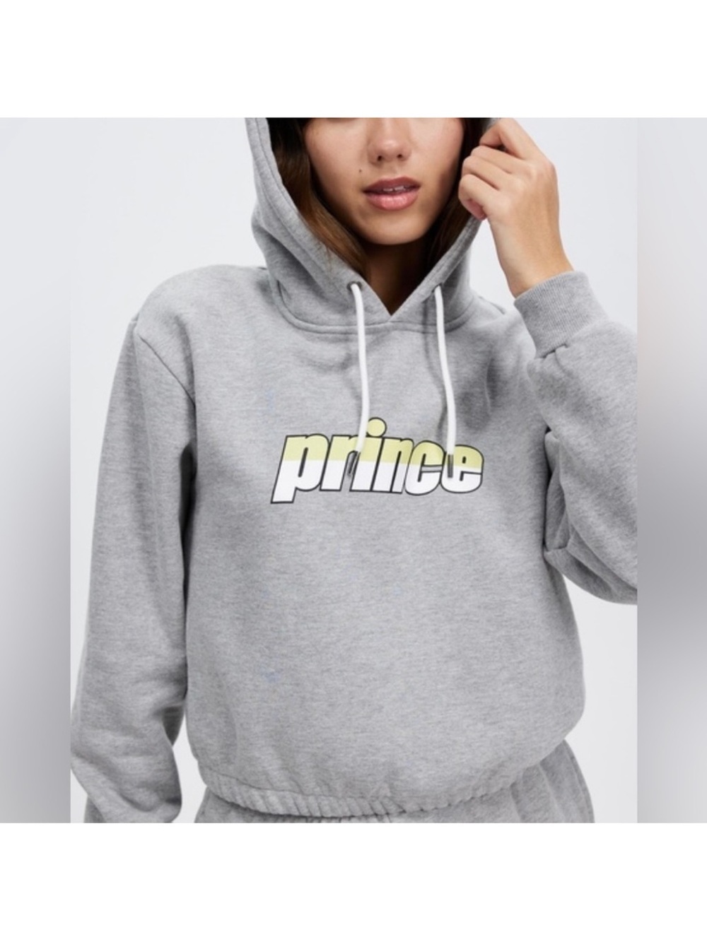 Prince Match Point Cropped Hoodie